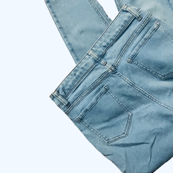 High Rise Super Skinny Jeans, Mom Jeans,Classic Fit Vintage Mom Jeans,Blue Jeans - Picture 11 of 12